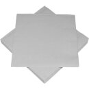 Servietten uni 3-lagig silber 33x33cm 20 Stück
