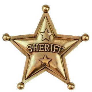 "AUTHENTISCHER SHERIFFSTERN" aus Metall