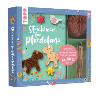 Kreativ-Set Strickl. Pferde