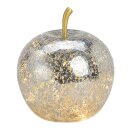 Deko Apfel aus Glas mit Licht 20er LED & Timer,...