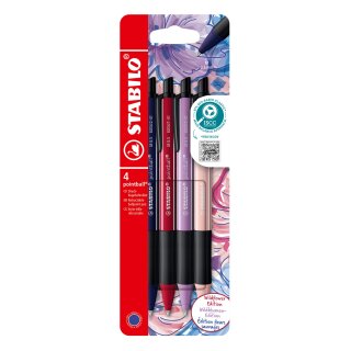 STABILO pointball  NatureCOLORS Wildflower 4er Kartonetui