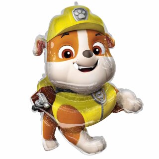 SuperShape Paw Patrol Rubble Folienballon (inkl. Helium 7,00 €) 81 cm x 64 cm
