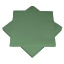 Servietten uni 3-lagig dunkelgrün 33x33cm 20 Stück