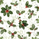 HOME FASHION Servietten Ilex and Mistletoe 33x33cm 20...