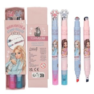 TOPModel Textmarker und Stempelroller