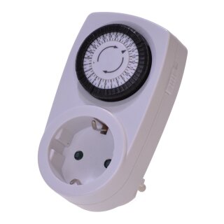 Elektrische Zeitschaltuhr Mechanisch Analog weiß