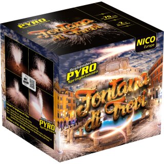 Fontana di Trevi, 8er-Horizontalsonne, PROFI-FEUERWERK