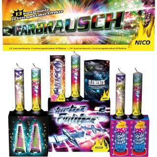 Farbrausch, Leucht-Sortiment, KAT F2, ab 18 Jahre