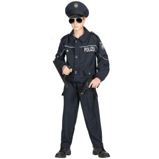 "DEUTSCHER POLIZIST" (Oberteil, Hose, Mütze)