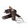 "BRAUNER WESTERNPISTOLENHOLSTER" aus Kunstleder
