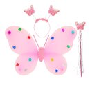 WIDMANN Schmetterlings Set rosa 3-teilig