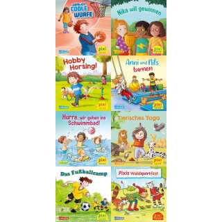 CARLSEN Kinderbücher Pixi Box 305 Sport macht Spaß mit Pixi 8 Titel