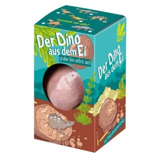 Dino aus dem Ei Ausgrabungsset Dinosaurier im Gips Ei zum Ausgraben mit Meißel und Pinsel Dino Ei ca. 9,5 cm Ausgrabungs Spielzeug für Kinder ab 6 Jahren 1 von 6 Sammelfiguren