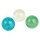 Leuchtende Mondschein Murmeln 3er Set Glow in the Dark Glasmurmeln die im Dunkeln leuchten ca. 2,5 cm Durchmesser Murmelspiel für Kinder ab 6 Jahren Grün Blau Weiß