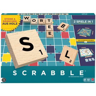 Scrabble Original Holz "2 in 1" (D)