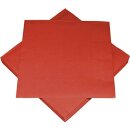 Servietten uni 3-lagig rot 33x33cm 20 Stück