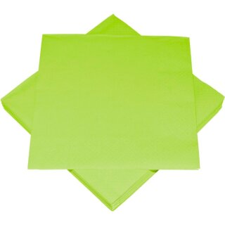 Servietten uni 3-lagig maigrün 33x33cm 20 Stück