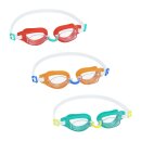 Bestway Schwimmbrille Wave Crest rot gelb grün 3fach...