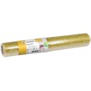Deko Stoff Textilfaser auf Rolle gold 5mx37cm