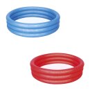 Bestway Pool 3-Ring uni blau rot Ø122x25cm 2fach...