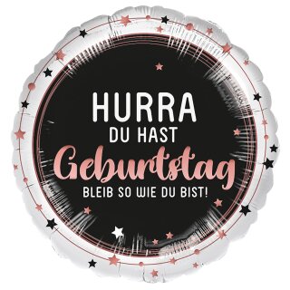 18in/45cm Hurra Geburtstag GER (inkl. Helium 3,50 €)