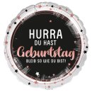 18in/45cm Hurra Geburtstag GER (inkl. Helium 3,50 €)