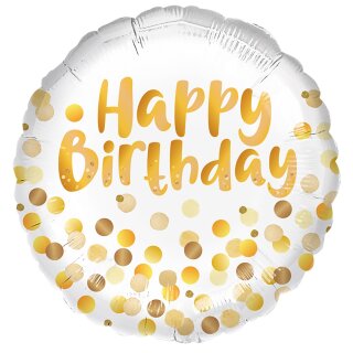 18in/45cm Golden Birthday Party (inkl. Helium 3,50 €)