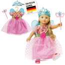 Puppenkleid Prinzessin Lillifee mit Glitzerkrone und...