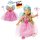 Puppenkleid Prinzessin Lillifee mit Glitzerkrone und Augenmaske 35-45cm