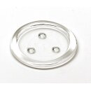 Kerzenteller für Stumpenkerzen Klarglas D10,5cm