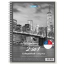 Collegeblock Duo, DIN A4, 30 Blatt liniert/ 50 Blatt kariert