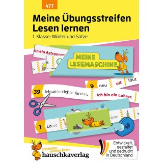 Meine Übungsstreifen Lesen lernen – 1. Klasse: Wörter und Sätze, A5-Heft