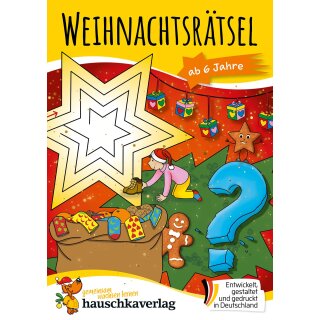Weihnachtsrätsel – Rätselblock ab 6 Jahre, A5-Block