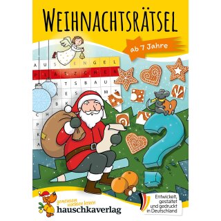 Weihnachtsrätsel – Rätselblock ab 7 Jahre, A5-Block